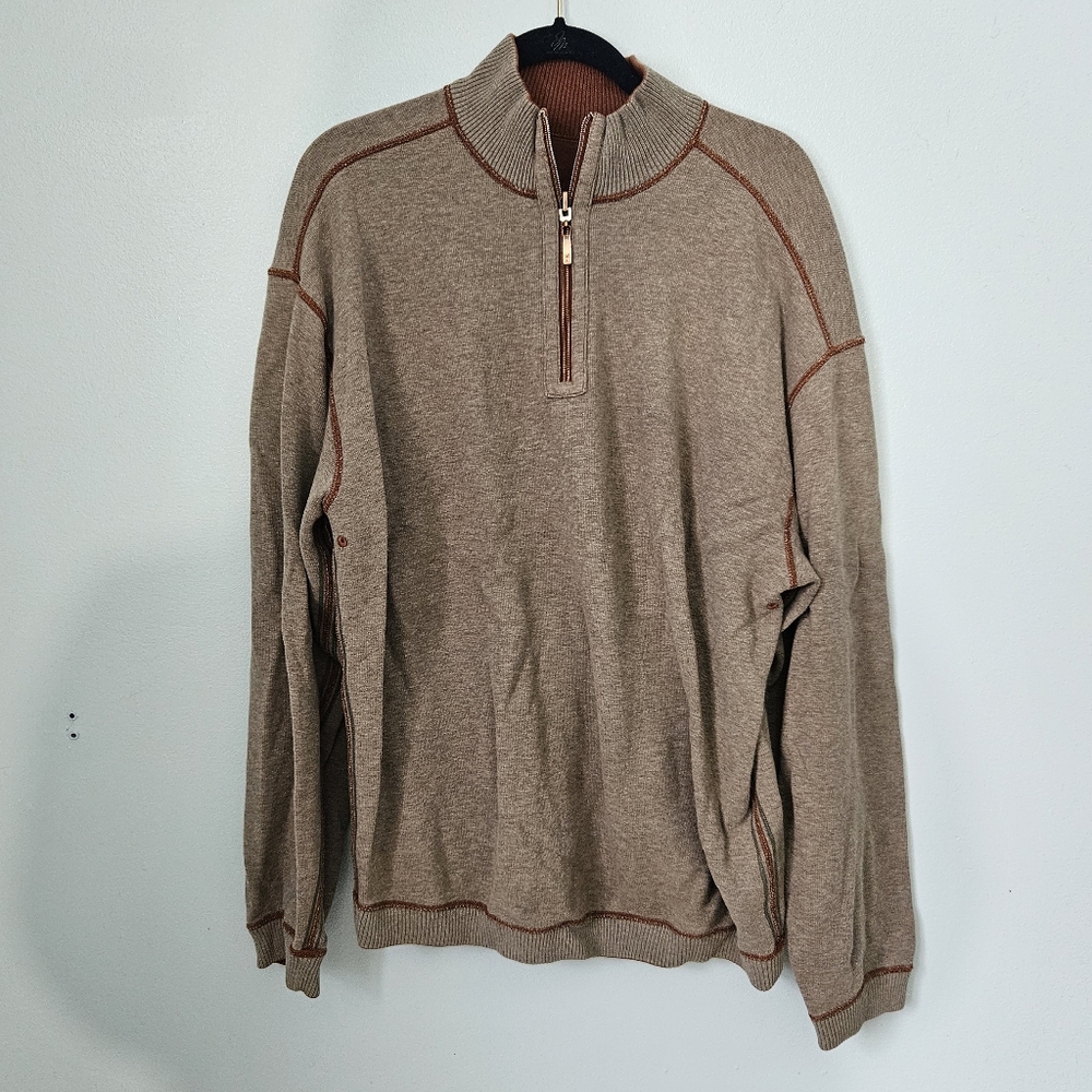 Unique Reversable Tommy Bahama Quarter Zip